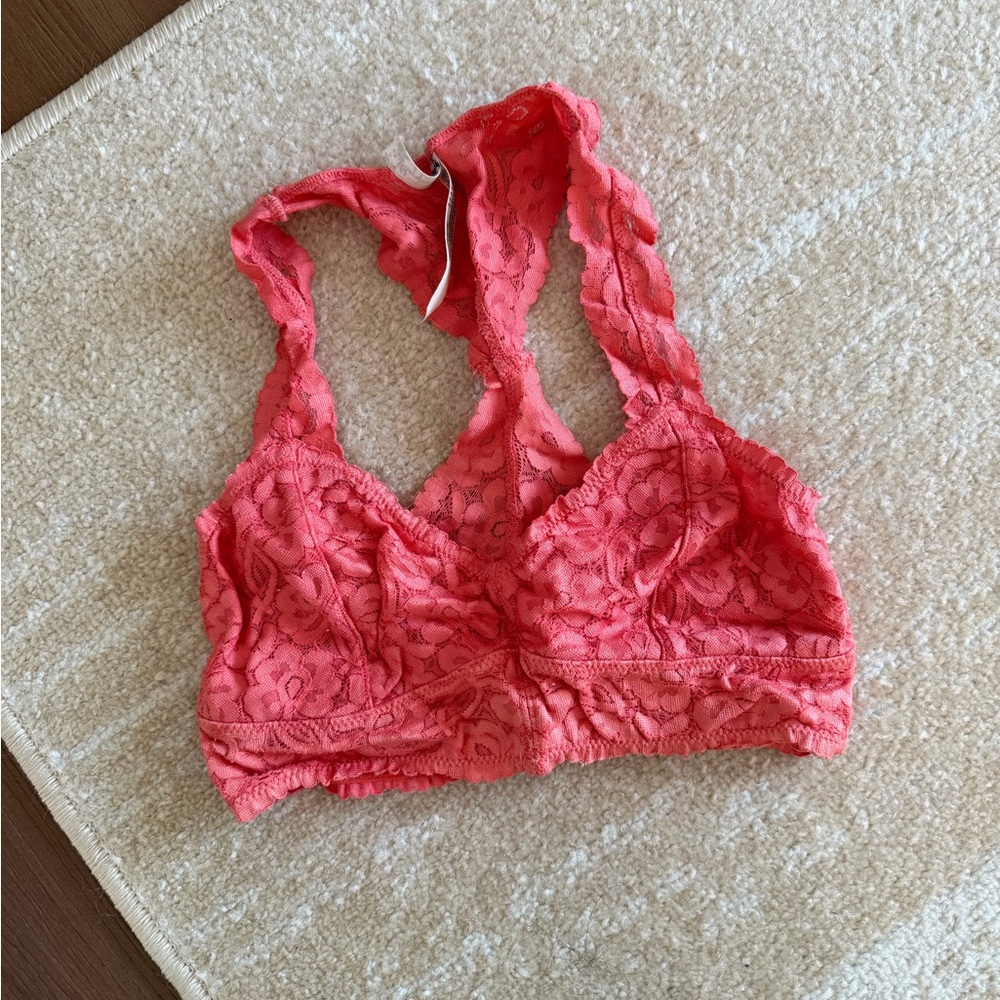 Free people Coral Lace Bralette